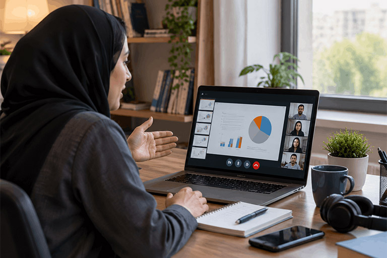 چگونه فایل پاورپوینت را در کلاس آنلاین به اشتراک بگذاریم؟